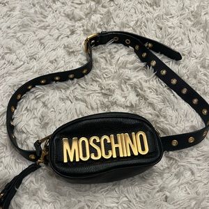 Moschino leather waist bag